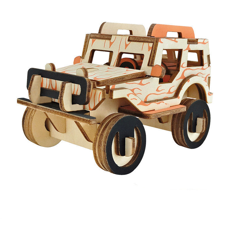Wooden 3D Puzzle Toys for Kids' Education