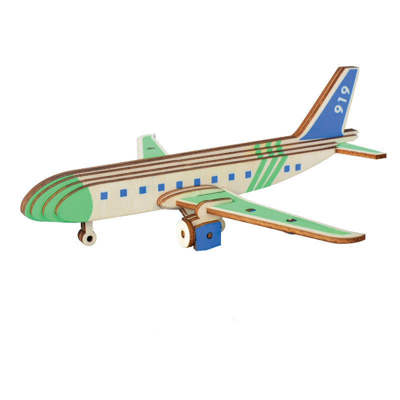 Wooden 3D Puzzle Toys for Kids' Education
