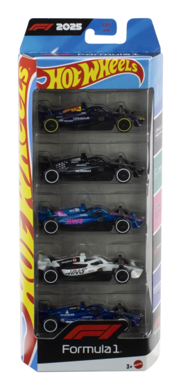 Hot Wheels 1:64 Scale 5 Pack Formula 1-0