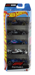 Hot Wheels 1:64 Scale 5 Pack Formula 1-0