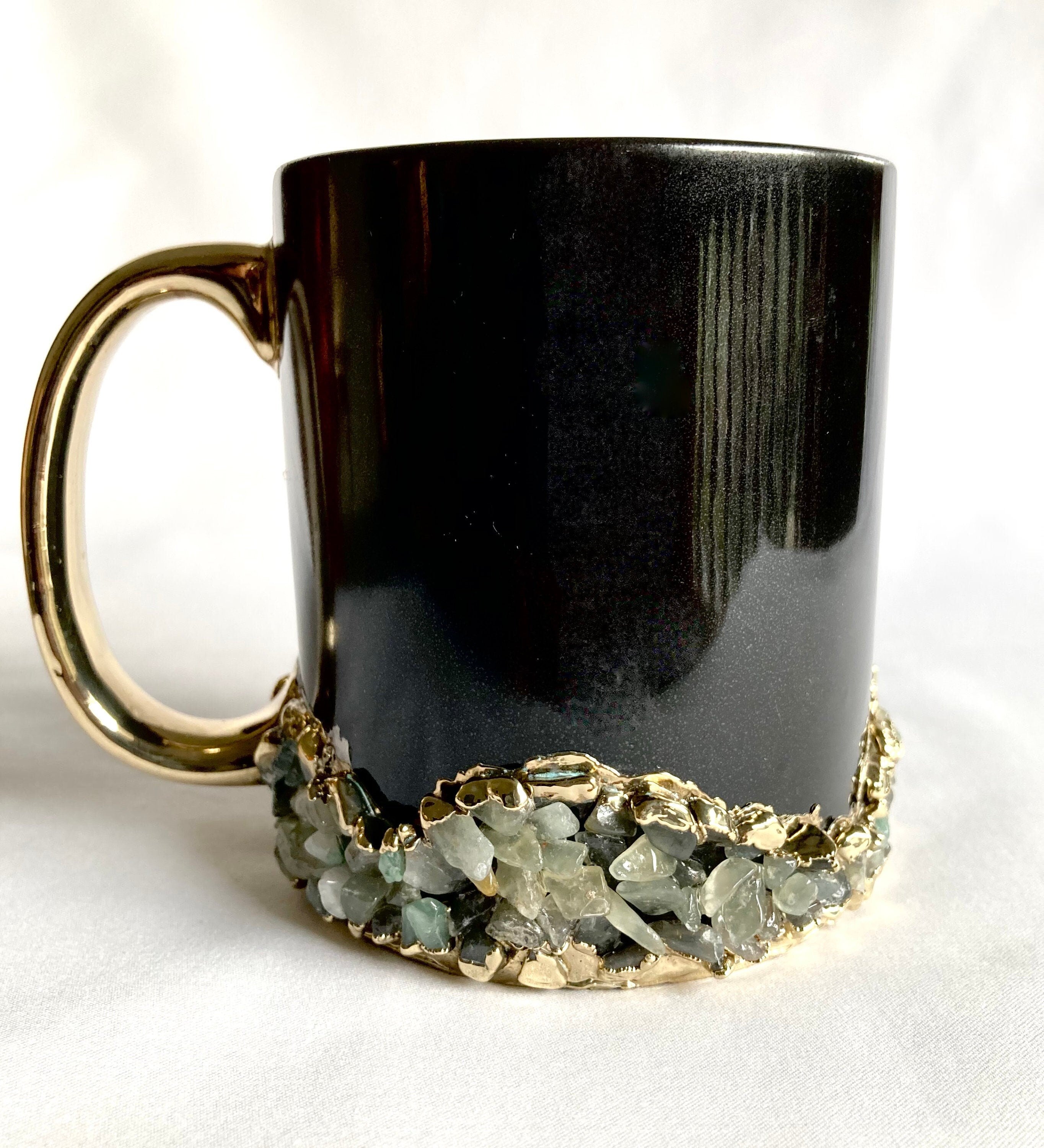 Sediments - Set of 2 Black Ceramic Mugs
