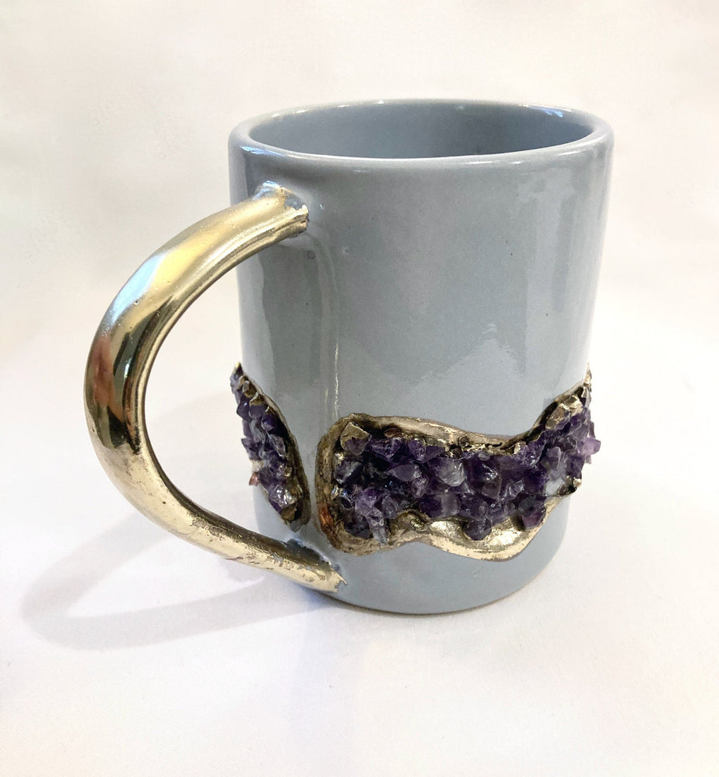 Flow - Set of 2 Grey Ceramic Mugs