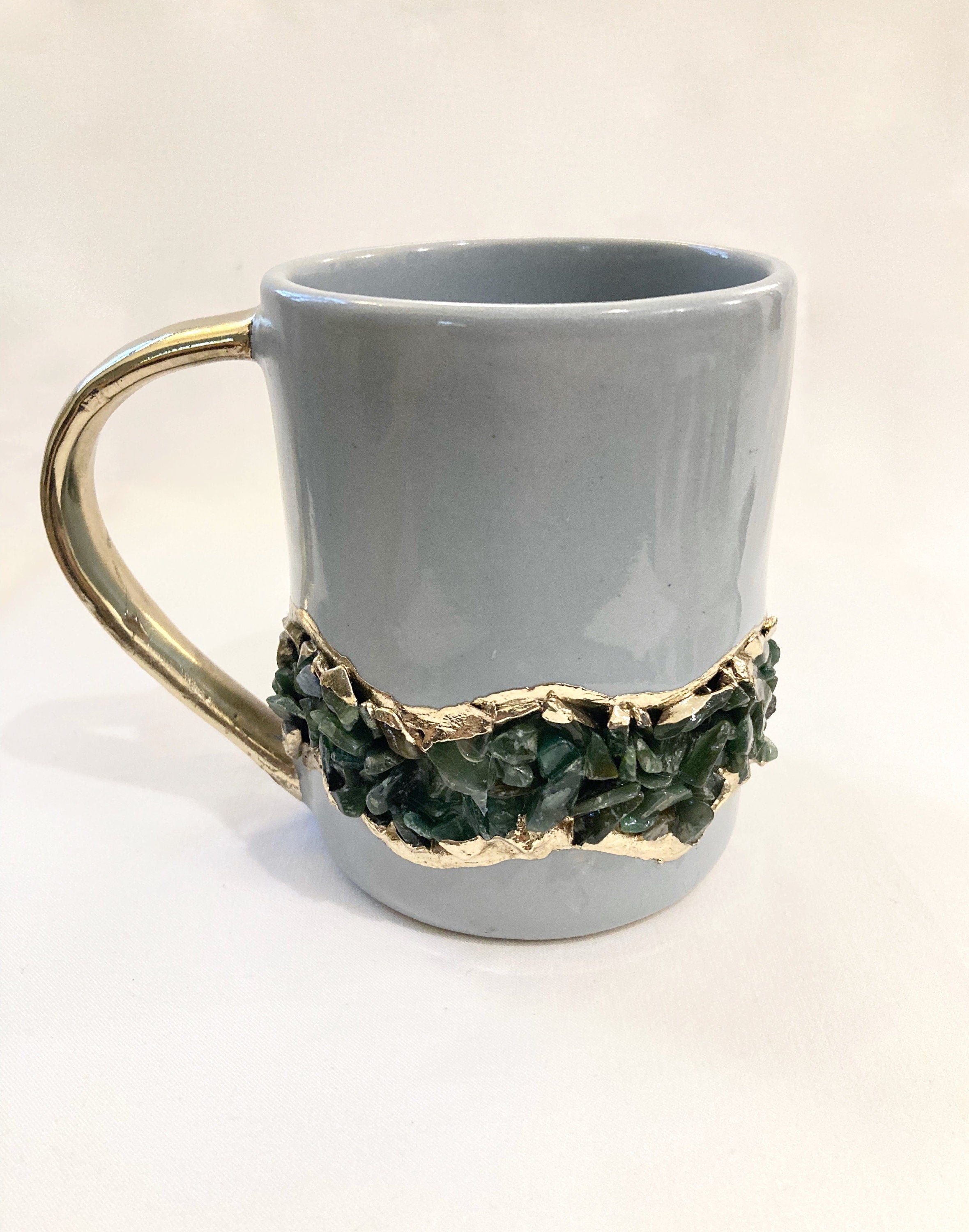 Flow - Set of 2 Grey Ceramic Mugs